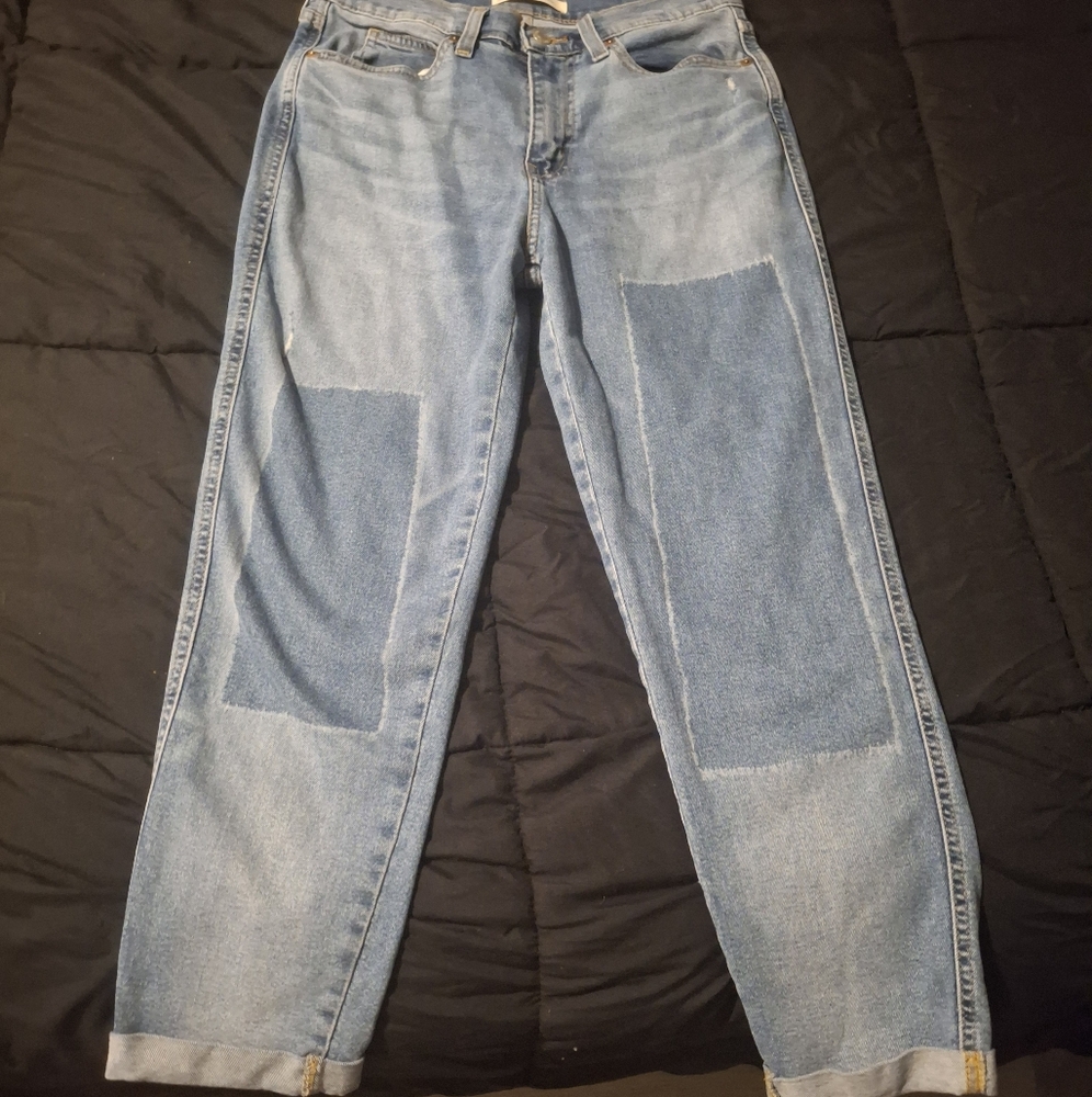 Signature by Levi Strauss Denim  Jeans with Patches Size 4